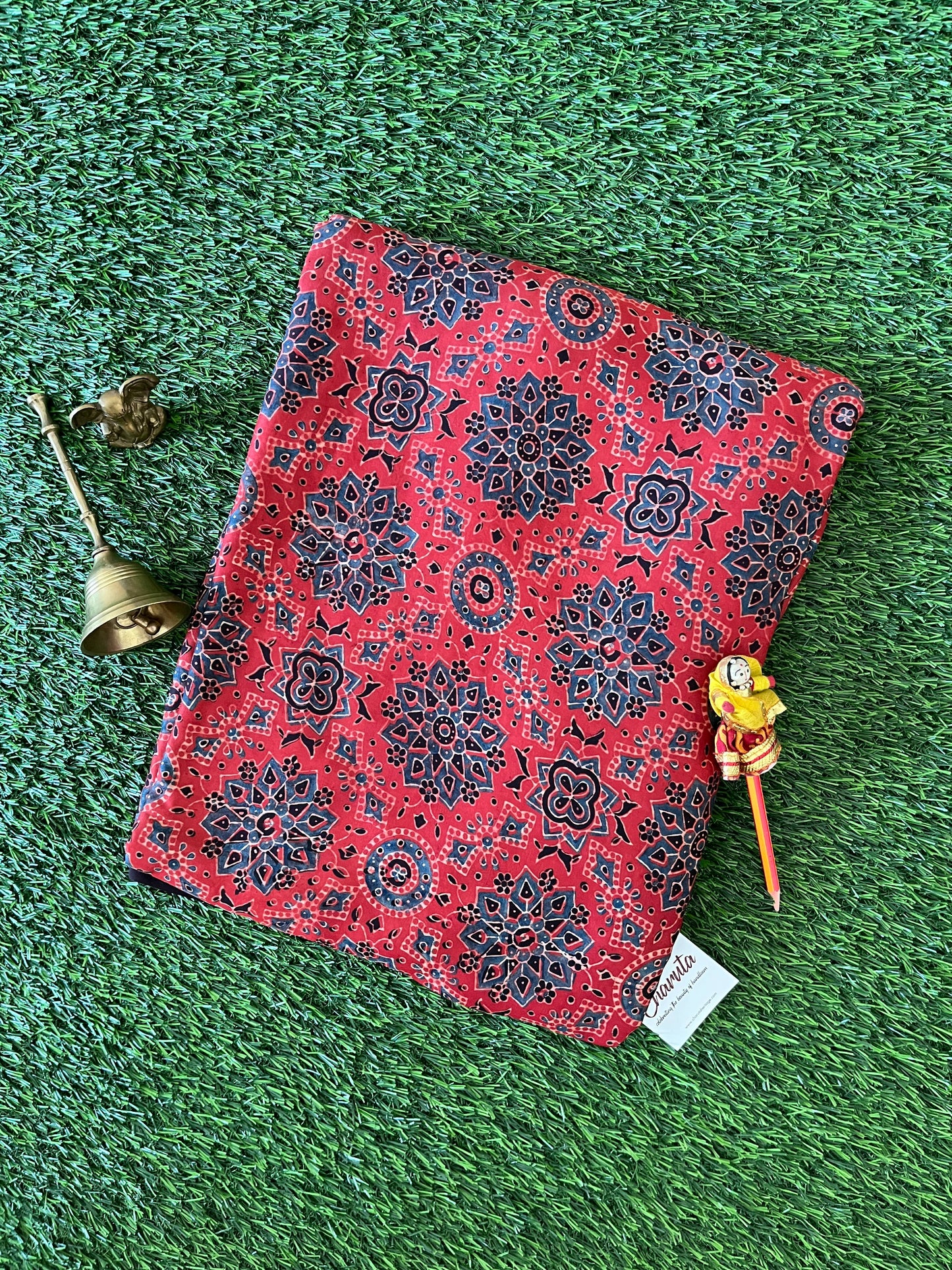 Modal Silk Ajrakh - Red