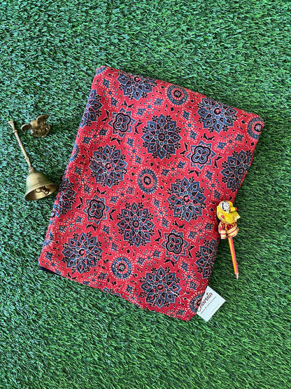 Modal Silk Ajrakh - Red