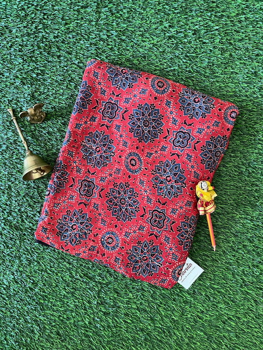 Modal Silk Ajrakh - Red